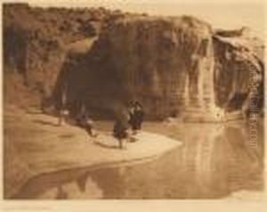 Acoma Water Carriers; Modern Designs In Washo Baskets by Edward Sherrif Curtis