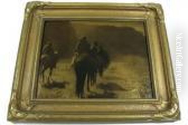 Orotone Photograph. Titled
"vanishing Race-navaho". 14 In. By 11in., Signed In Gold L.r. Es Curtis
In Original "pie Crust" Brown& Gilt Toned Wood Frame With Artist's
Paper Label Verso Statingthat "this Is The Most Popular And Best Known
Of All - view 1