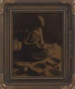The Potter - Hopi by Edward Sherrif Curtis