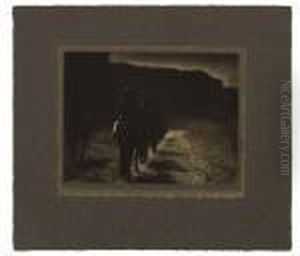 "the Vanishing Race." Platinum
Print, 6x7 3/4 Inches , Triple-mounted, With Curtis's Signature, In Ink,
His Embossed Hand Stamp And His Copyright And Date On Recto; With His
Embossed Studio Stamp On The Large Mount Recto And Notations, In Ink,
And by Edward Sherrif Curtis