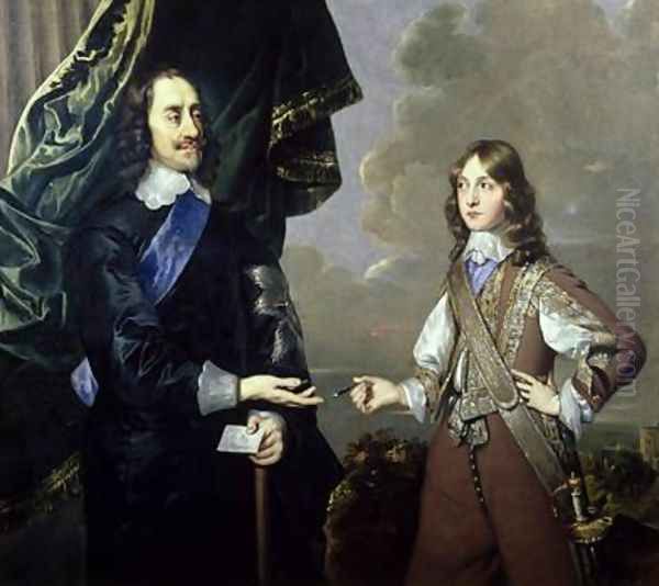 Double Portrait of Charles I 1600-49 and James Duke of York 1633-1701 - view 1