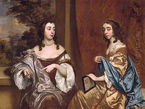 Mary Capel Later Duchess of Beaufort and Her Sister Elizabeth Countess of Carnarvon - view 1