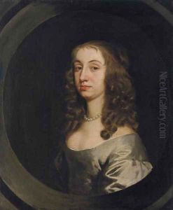 Portrait of lady, traditionally identified as Jane, wife of Sir Nicholas Pelham by Sir Peter Lely