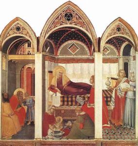 The Birth Of Mary by Pietro Lorenzetti