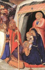 Adoration of the Magi c. 1340 by Pietro Lorenzetti