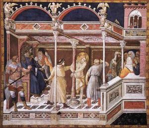 Flagellation of Christ c. 1320 by Pietro Lorenzetti