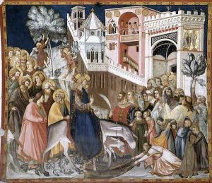 Entry of Christ into Jerusalem c. 1320 by Pietro Lorenzetti