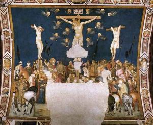 Crucifixion c. 1320 by Pietro Lorenzetti
