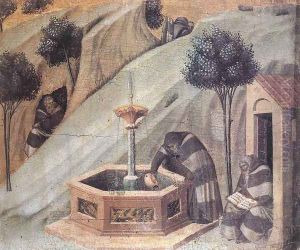 Elisha's Well 1328-29 by Pietro Lorenzetti