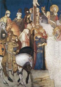 Crucifixion (detail-1) 1320 by Pietro Lorenzetti
