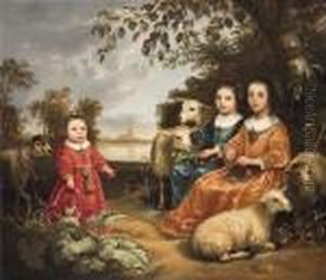 Girl In A Landscape by Aelbert Cuyp