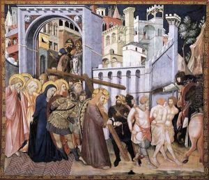 The Road to Calvary c. 1320 by Pietro Lorenzetti