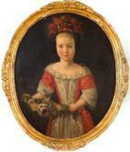Ritratto Di Fanciulla Con Ghirlanda Di Fiori by Aelbert Cuyp