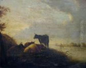 River Landscape With Cattle by Aelbert Cuyp