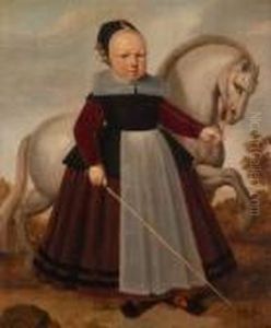 Umkreis Knabe In Einerlandschaft Ein Pony Fuhrend