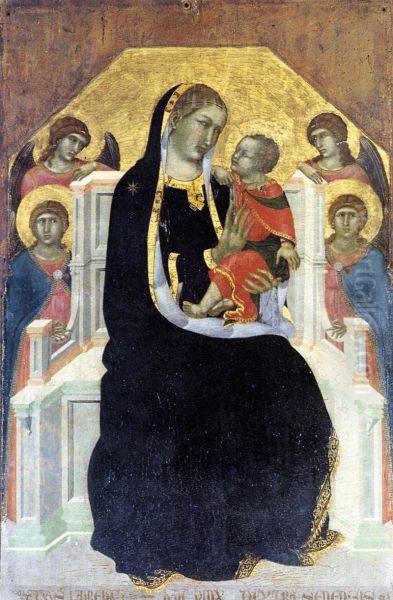 Virgin Enthroned with Child and Four Angels c. 1320 - view 1
