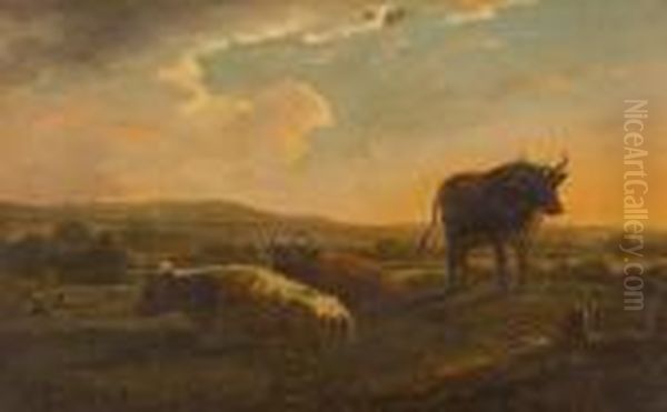 Cattle In A Landscape - view 1