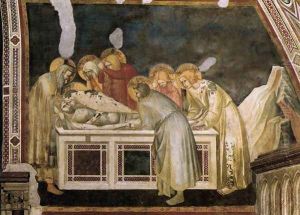 Entombment c. 1320 by Pietro Lorenzetti