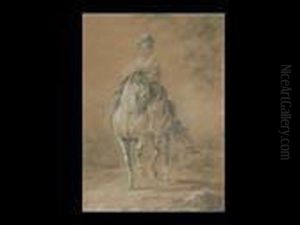 Reiterin Zu Pferd by Aelbert Cuyp
