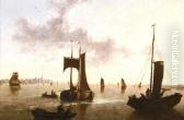 Attributed To Aelbert Cuyp . Ships In A Harbor - view 1