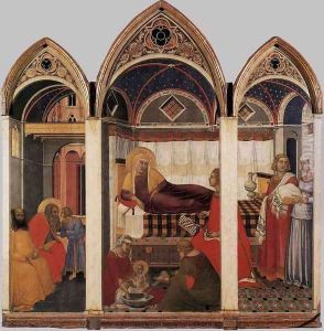The Birth of Mary 1342 by Pietro Lorenzetti