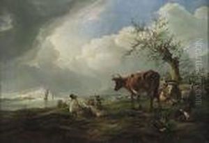 A Dutch Bucolic Landscape by Aelbert Cuyp