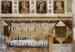 Painted architecture by Pietro Lorenzetti