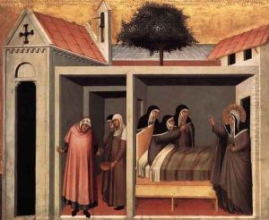 Beata Umilta Heals a Sick Nun by Pietro Lorenzetti