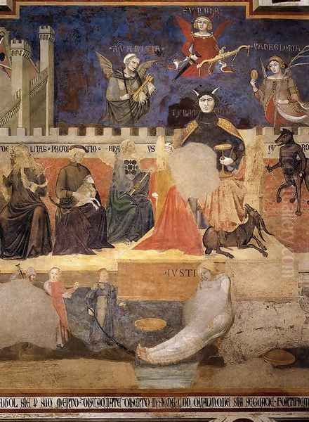 Allegory Of Bad Government (detail) by Ambrogio Lorenzetti