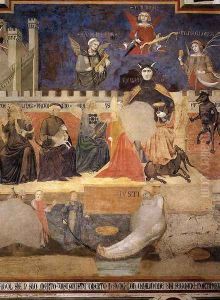 Allegory Of Bad Government (detail) by Ambrogio Lorenzetti