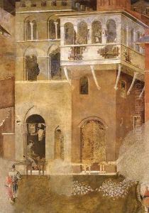 Effects of Bad Government on the City Life (detail)