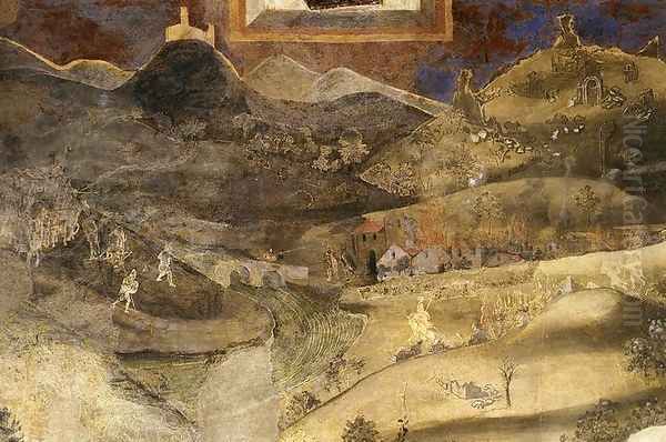 Effects Of Bad Government On The Countryside (detail) - view 1