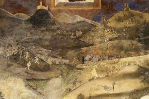 Effects Of Bad Government On The Countryside (detail) by Ambrogio Lorenzetti