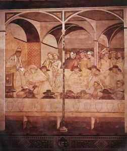 The Oath of St Louis of Toulouse 1324-27 by Ambrogio Lorenzetti