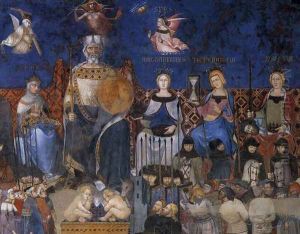Allegory of the Good Government (detail-2) 1338-40