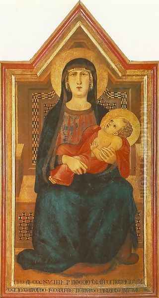 Madonna of Vico l'Abate 1319 by Ambrogio Lorenzetti