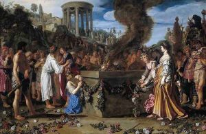 Orestes and Pylades Disputing at the Altar 1614