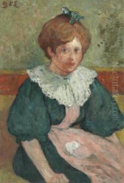 Jeune Fille Au Ruban Bleu - view 1