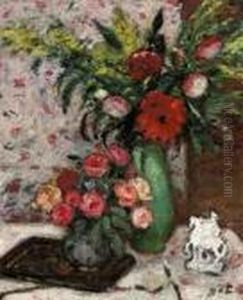Vase De Fleurs by Georges dEspagnat