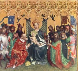 Adoration of the Magi c. 1440 by Stefan Lochner