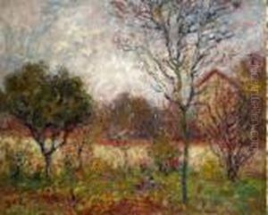 Le Verger En Automne by Georges dEspagnat