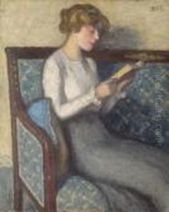 Liseuse Sur Un Canape
