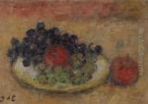 Coupe De Raisins Et Pommes by Georges dEspagnat
