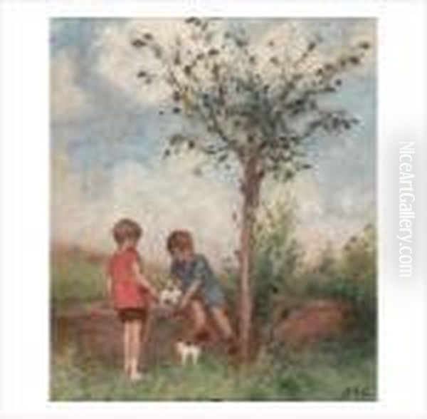 Enfants Aux Chats, Vers 1926 - view 1