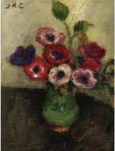 Vase D'anemones by Georges dEspagnat