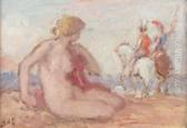 Nu Aux Cavaliers, Vers 1920 - view 1