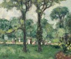 Le Jardin Du Luxembourg by Georges dEspagnat