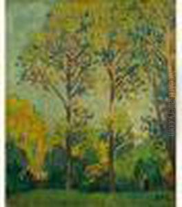 Paysage Aux Peupliers