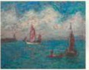 Le Port D'honfleur by Georges dEspagnat