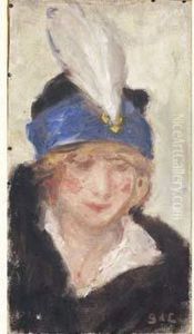 Huile Sur Toile, Monogrammee En Bas A Droite.
